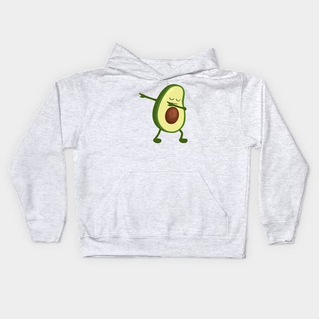 Dabbing Avocado Plant Lover Green Food Funny T Shirt Gift Kids Hoodie by CheesyB